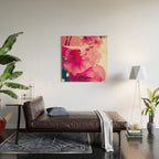Happy Pink Flowers Wood Wall Art Gallery Image 2