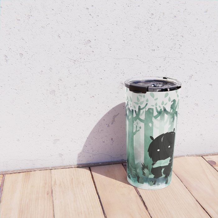 A Quiet Spot (in green) Travel Mug Gallery Image 4