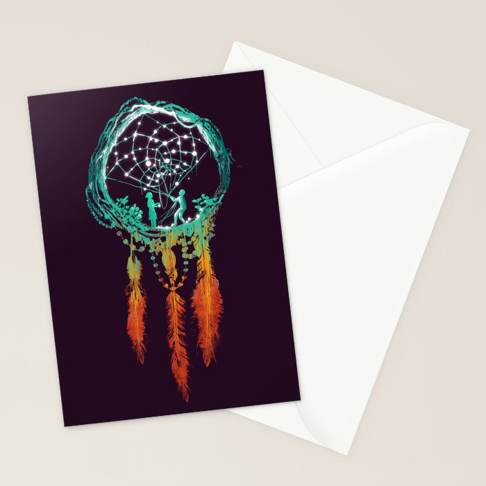 Dream Catcher (the rustic magic) Stationery Card Gallery Image 2