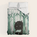 A Quiet Spot (in green) Comforter Gallery Image 6