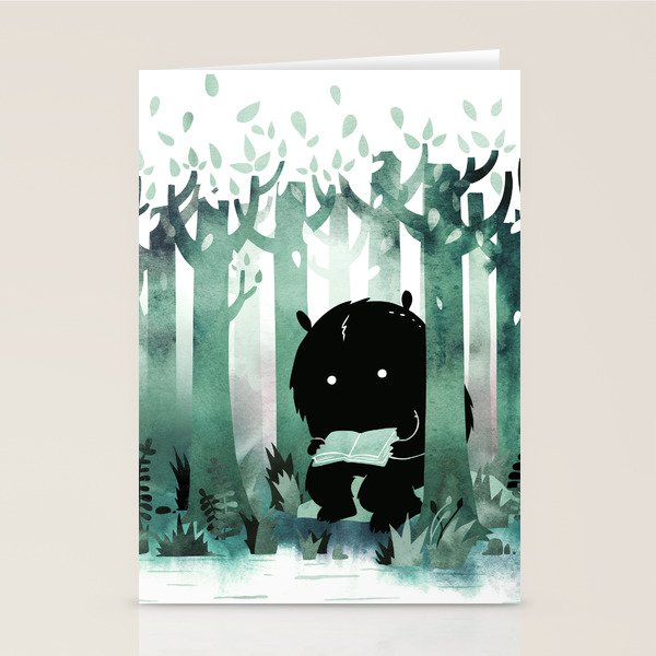 A Quiet Spot (in green) Stationery Card Gallery Image 1