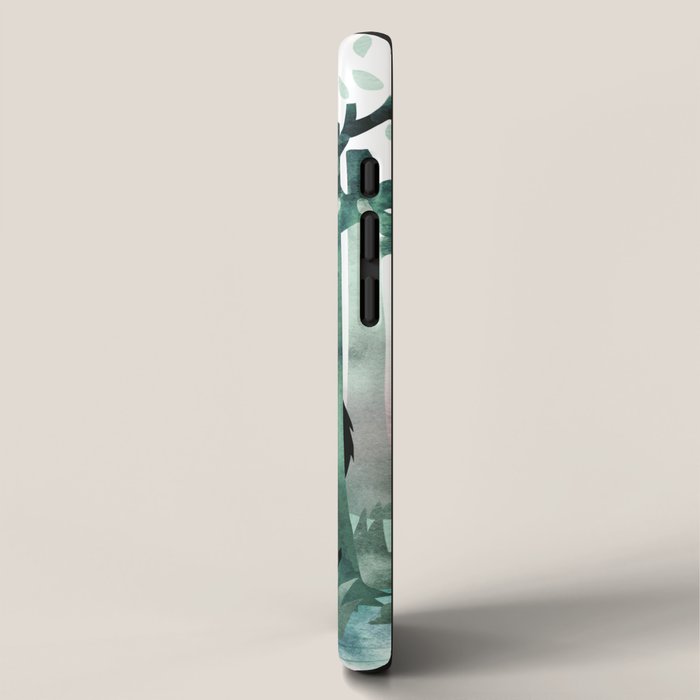 A Quiet Spot (in green) iPhone Case Gallery Image 2
