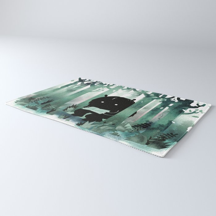 A Quiet Spot (in green) Rug Gallery Image 3