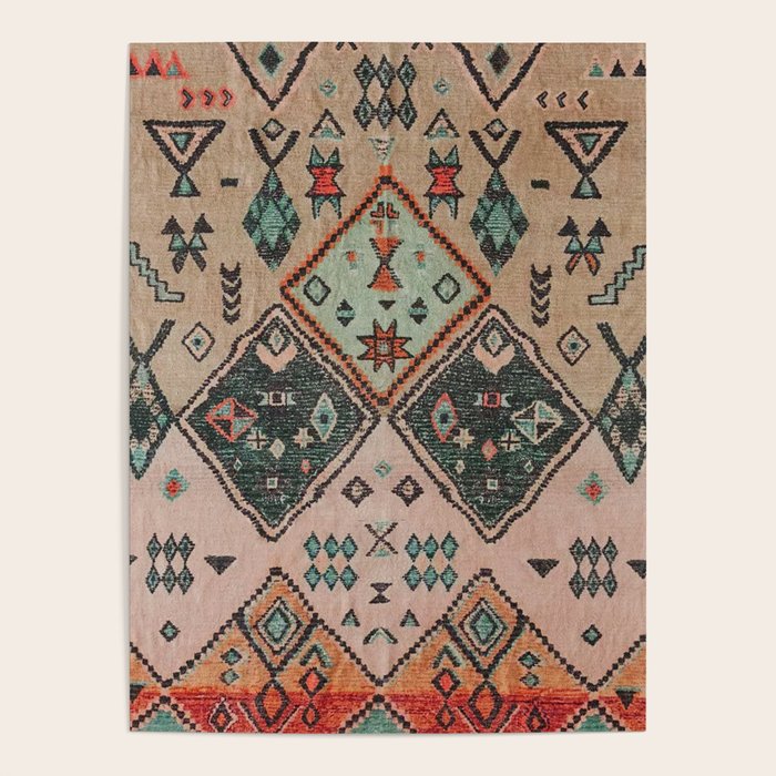 Moroccan Berber Traditional Rug Design Poster Gallery Image 4