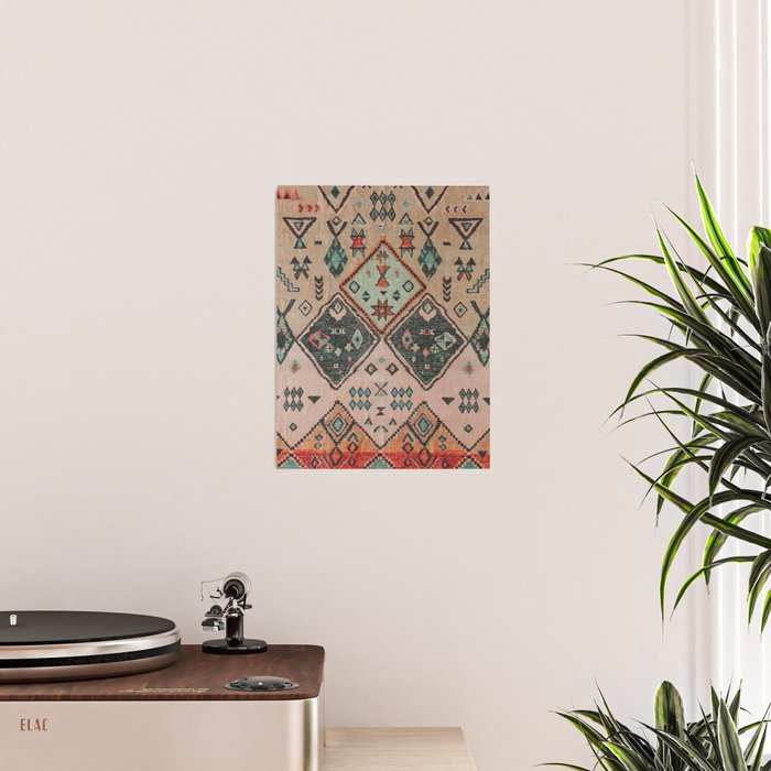 Moroccan Berber Traditional Rug Design Poster Gallery Image 2