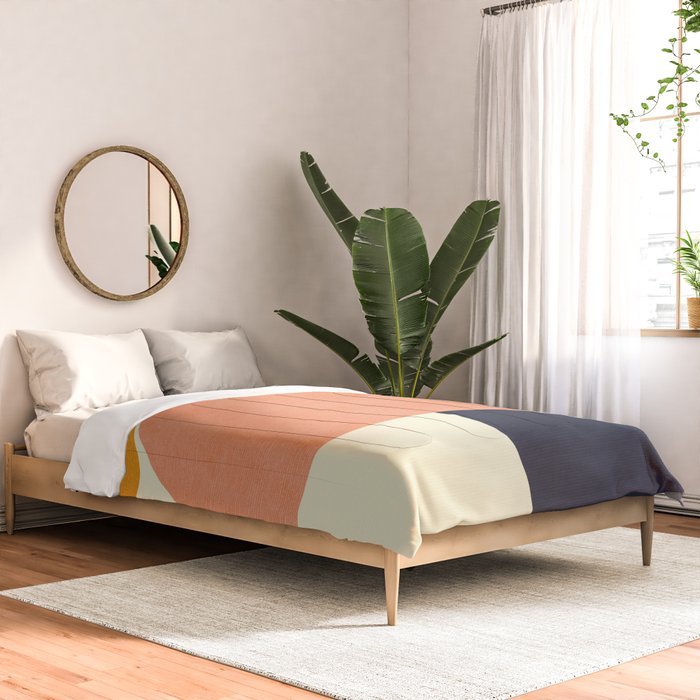 mid century geometric Comforter Gallery Image 2