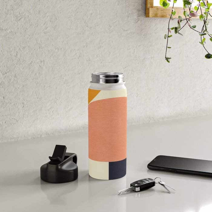 mid century geometric Water Bottle Gallery Image 4
