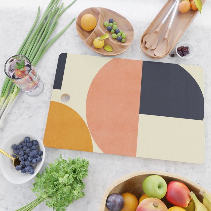 mid century geometric Cutting Board Gallery Image 2