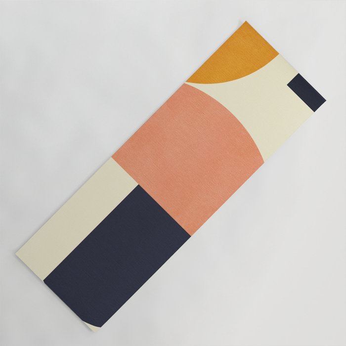 mid century geometric Yoga Mat Gallery Image 1