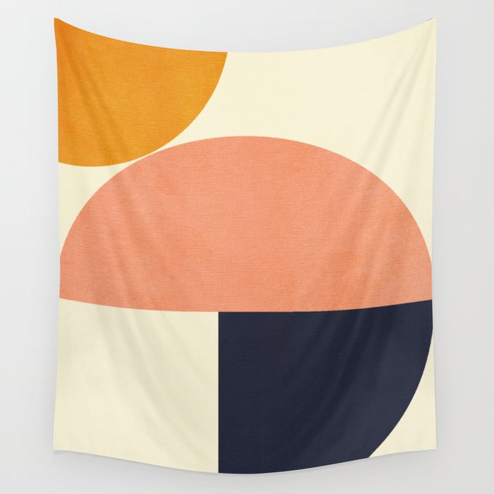 mid century geometric Wall Tapestry Gallery Image 1