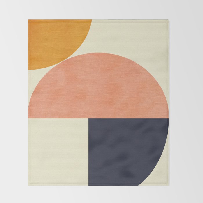 mid century geometric Throw Blanket Gallery Image 2