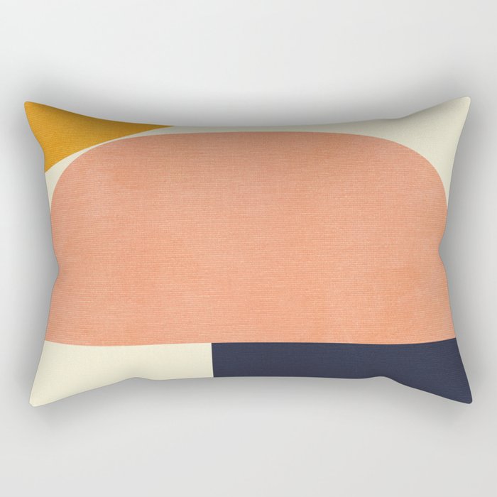 mid century geometric Rectangular Pillow Gallery Image 1