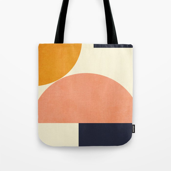 mid century geometric Tote Bag Gallery Image 1