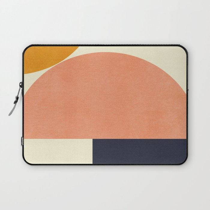 mid century geometric Laptop Sleeve Gallery Image 1