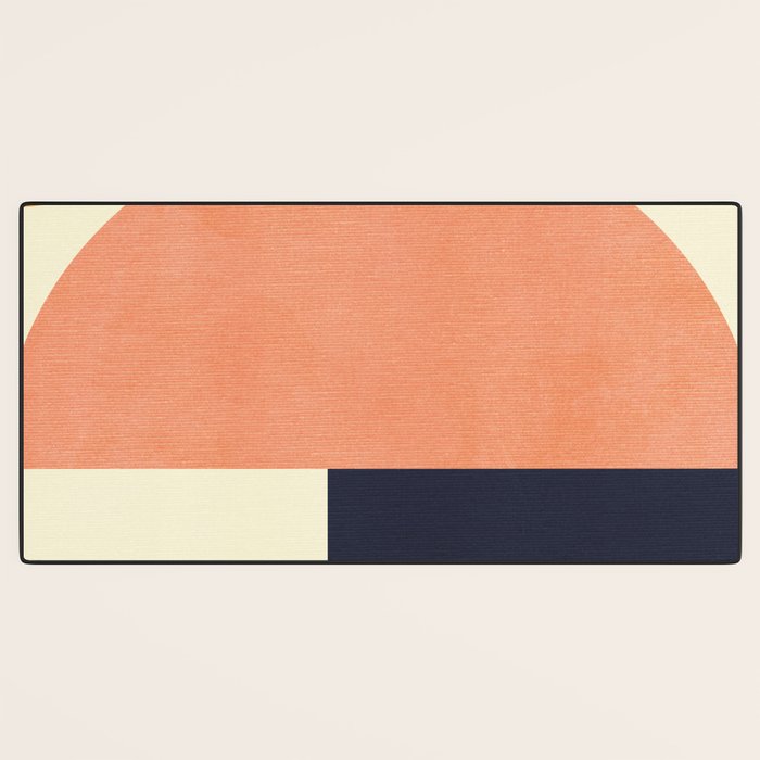 mid century geometric Desk Mat Gallery Image 3