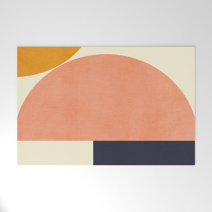mid century geometric Welcome Mat Gallery Image 1