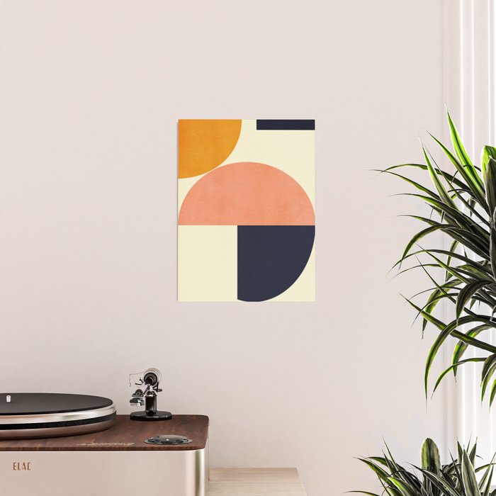 mid century geometric Poster Gallery Image 2