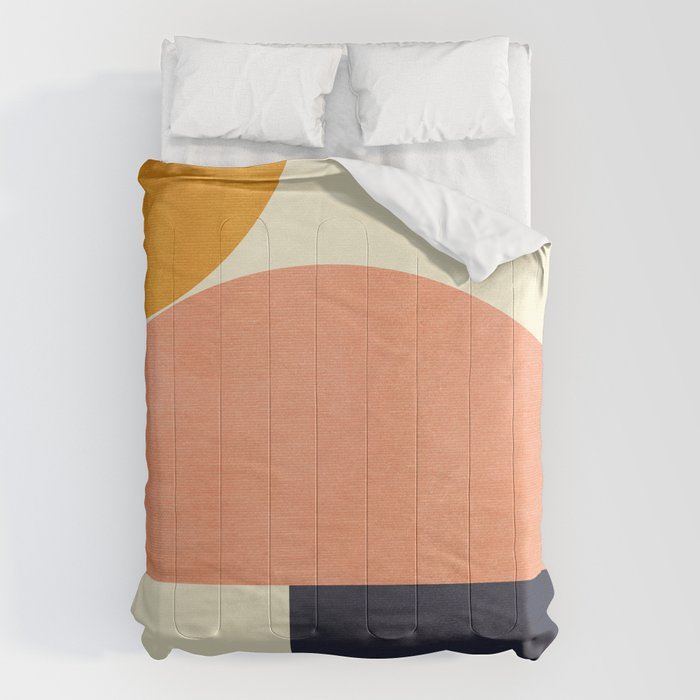 mid century geometric Comforter Gallery Image 6