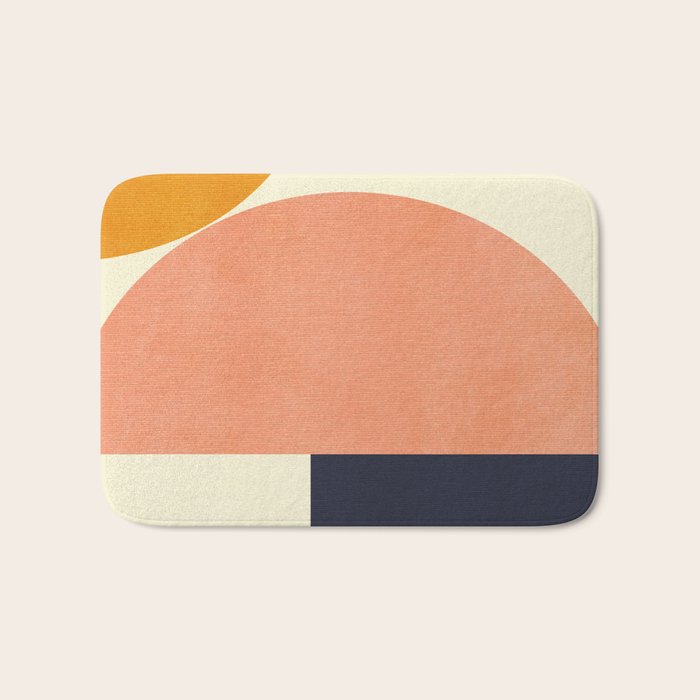 mid century geometric Bath Mat Gallery Image 1