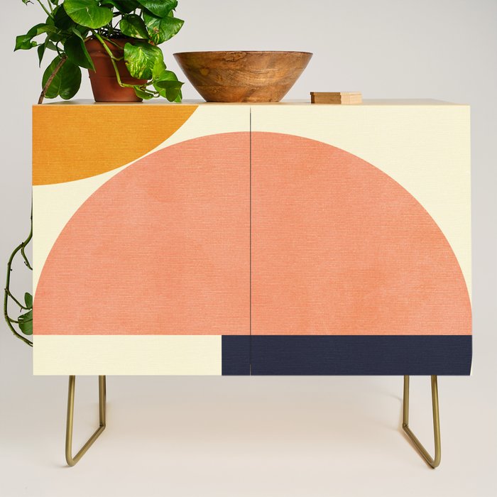 mid century geometric Credenza Gallery Image 1