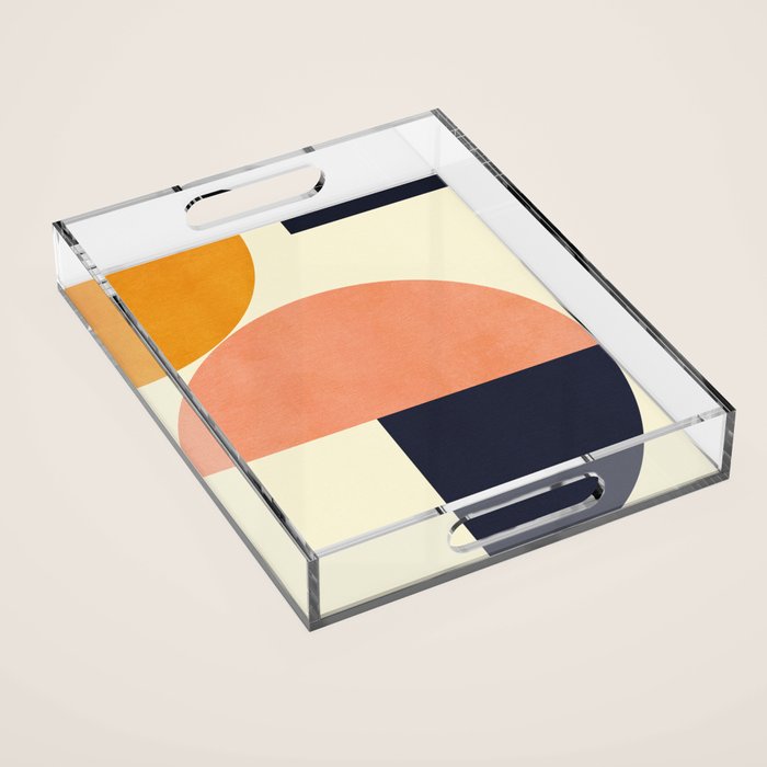 mid century geometric Acrylic Tray Gallery Image 1