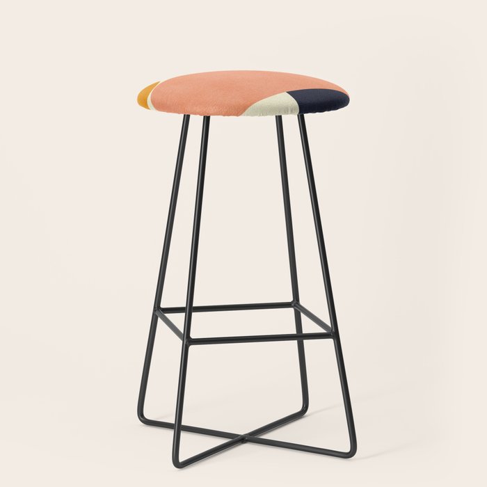 mid century geometric Stool Gallery Image 1