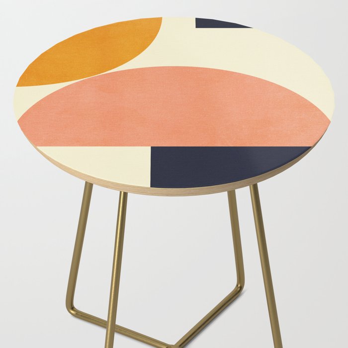 mid century geometric Side Table Gallery Image 2