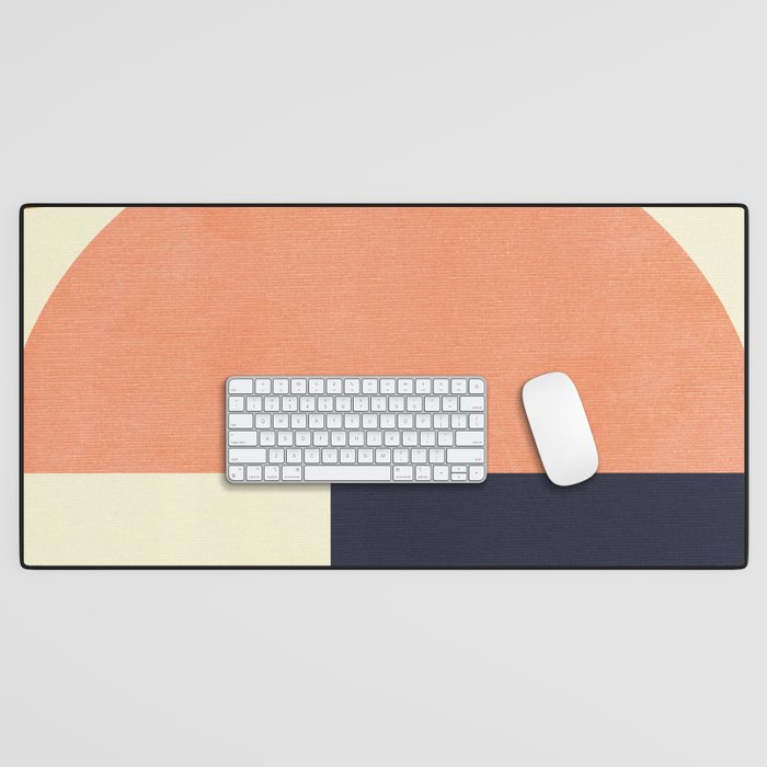 mid century geometric Desk Mat Gallery Image 1