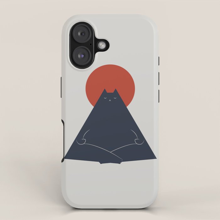 Cat Landscape 63: Meow-ditation iPhone Case Gallery Image 1