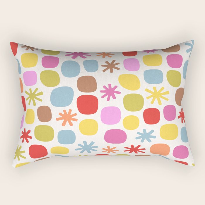 Happy Dot Parade Rectangular Pillow Gallery Image 2
