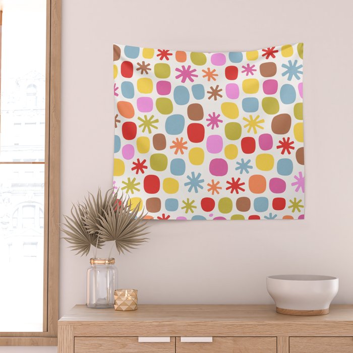 Happy Dot Parade Wall Tapestry Gallery Image 2
