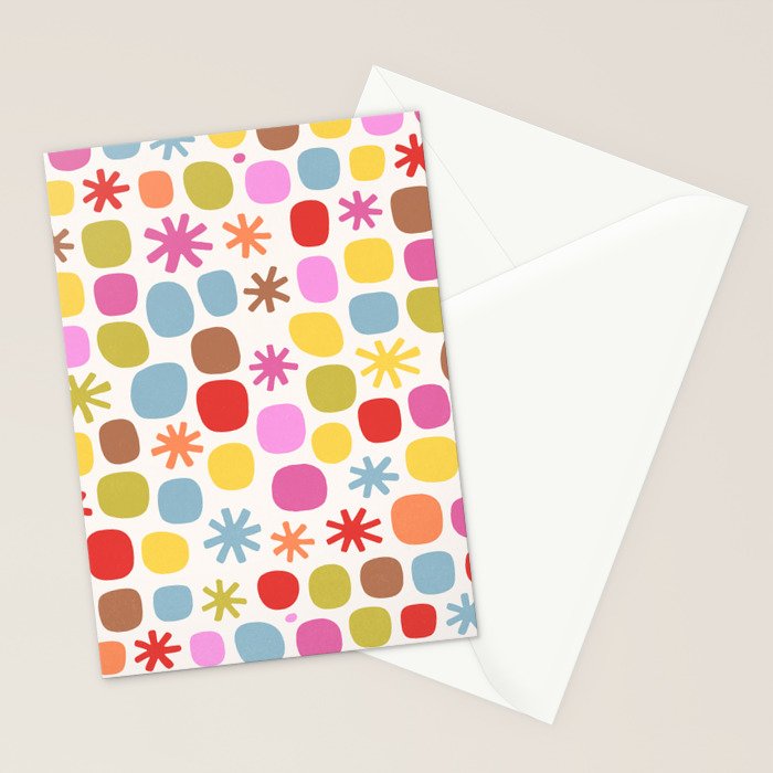 Happy Dot Parade Stationery Card Gallery Image 2