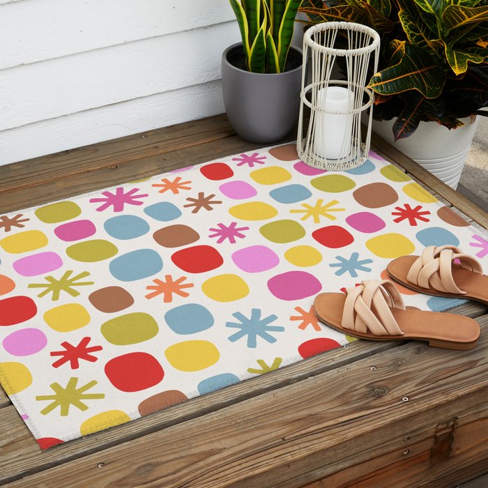 Happy Dot Parade Outdoor Rug Gallery Image 2