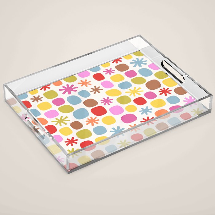 Happy Dot Parade Acrylic Tray Gallery Image 1