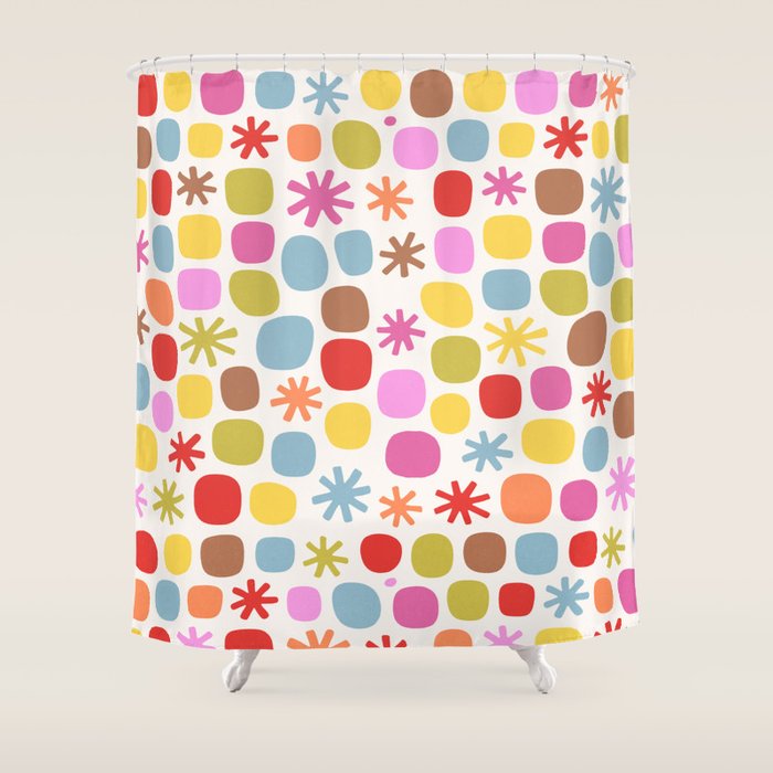 Happy Dot Parade Shower Curtain Gallery Image 1