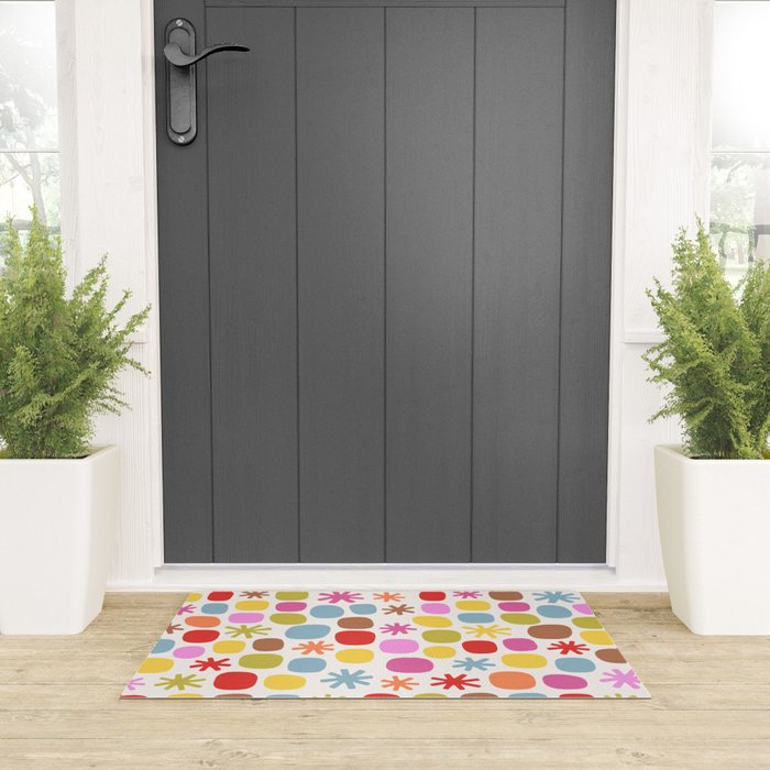 Happy Dot Parade Welcome Mat Gallery Image 3