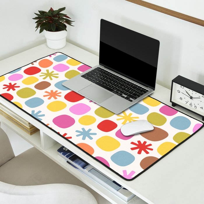 Happy Dot Parade Desk Mat Gallery Image 2