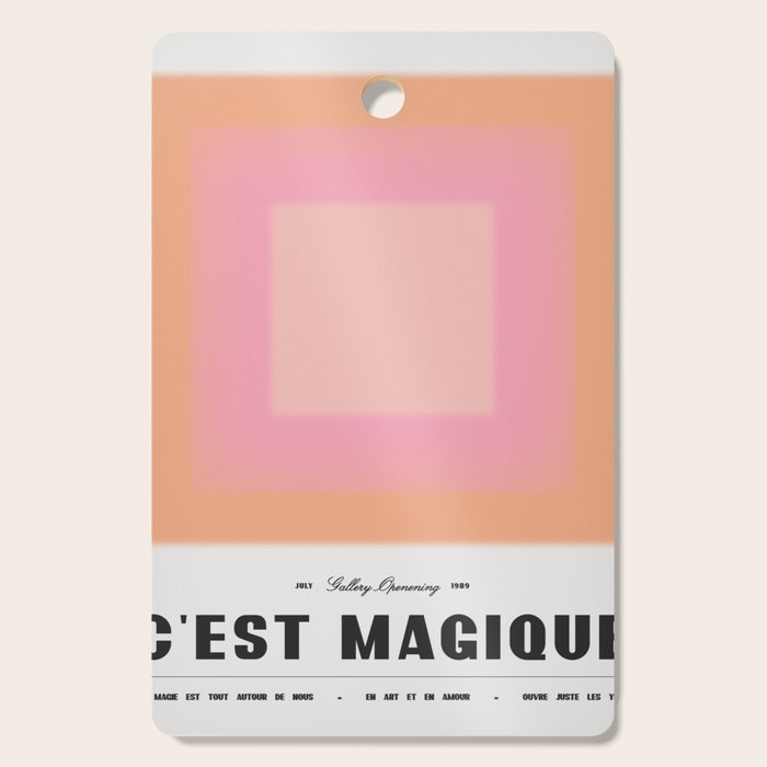 C'est Magique - Pink Cutting Board Gallery Image 1