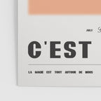 C'est Magique - Pink Poster Gallery Image 3