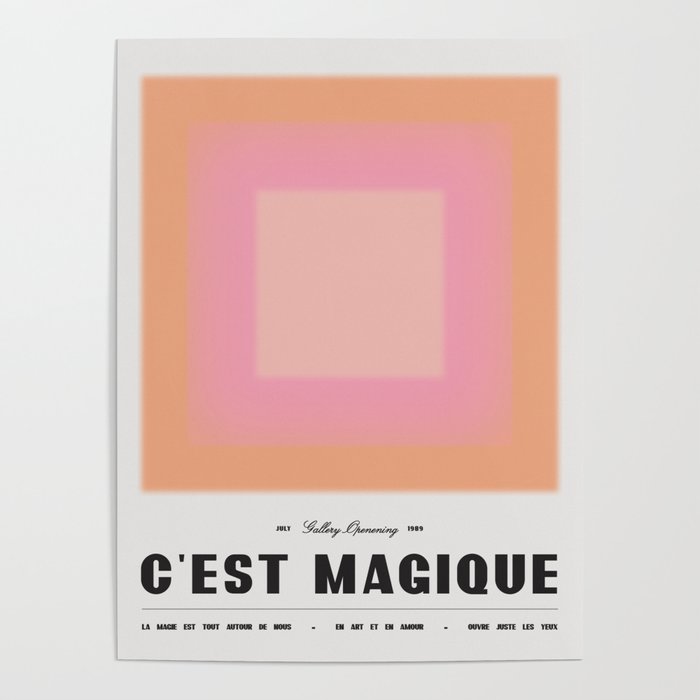 C'est Magique - Pink Poster Gallery Image 1
