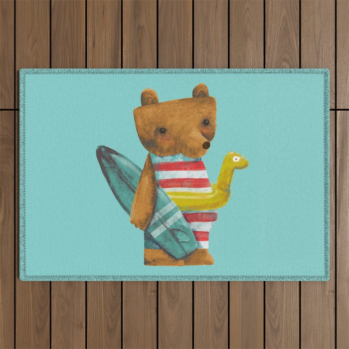 Summer Bear Outdoor Rug Gallery Image 1