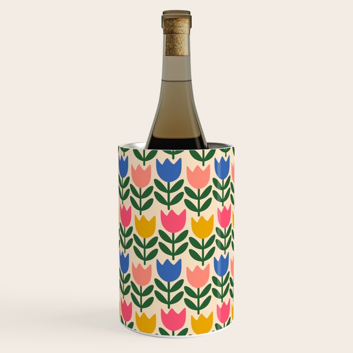 Tulip - Floral pattern 1 Wine Chiller Gallery Image 1