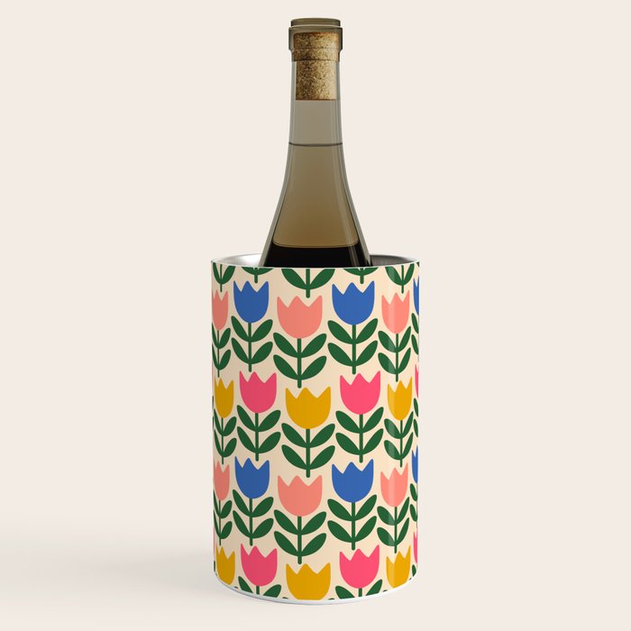 Tulip - Floral pattern 1 Wine Chiller Gallery Image 3