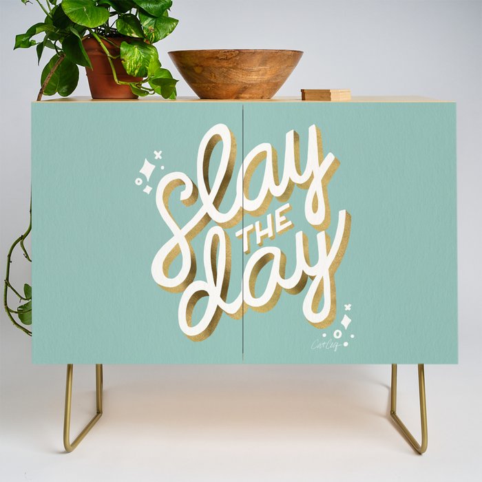 Slay the Day - Mint & Gold Palette Credenza Gallery Image 1