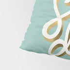 Slay the Day - Mint & Gold Palette Pillow Sham Gallery Image 4
