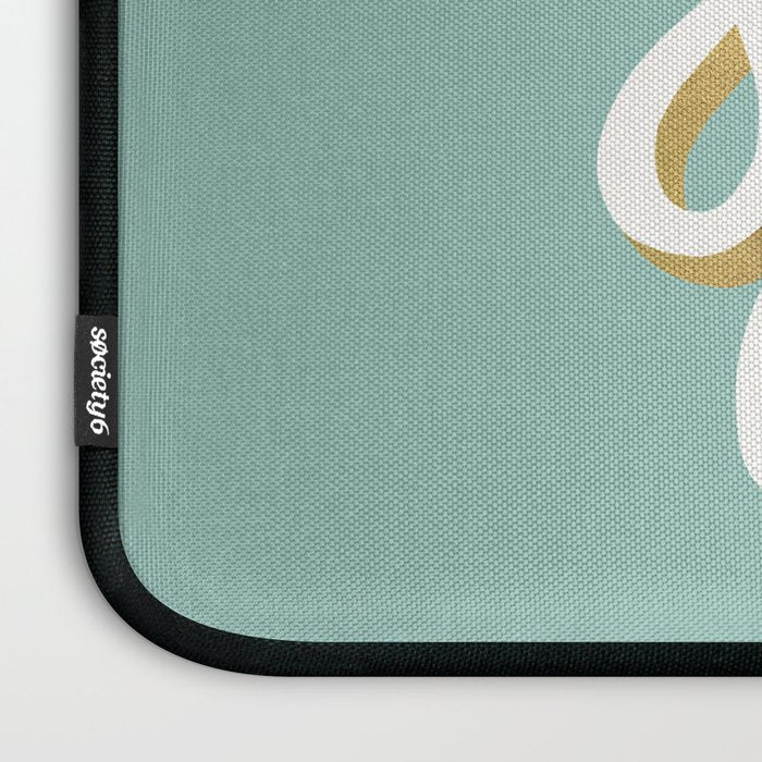 Slay the Day - Mint & Gold Palette Laptop Sleeve Gallery Image 3