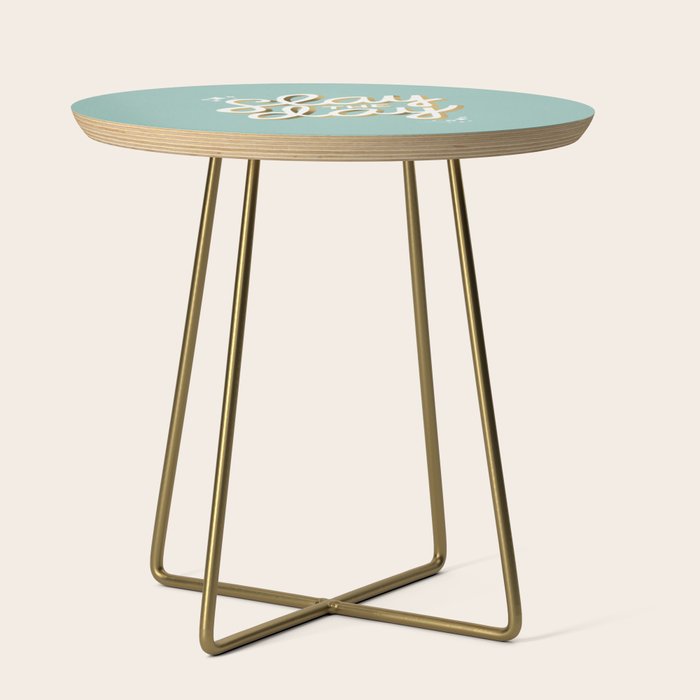 Slay the Day - Mint & Gold Palette Side Table Gallery Image 1