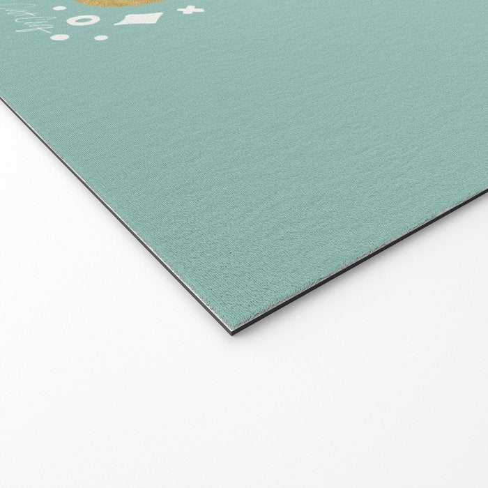 Slay the Day - Mint & Gold Palette Welcome Mat Gallery Image 2