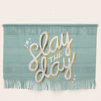 Slay the Day - Mint & Gold Palette Wall Hanging Gallery Image 1