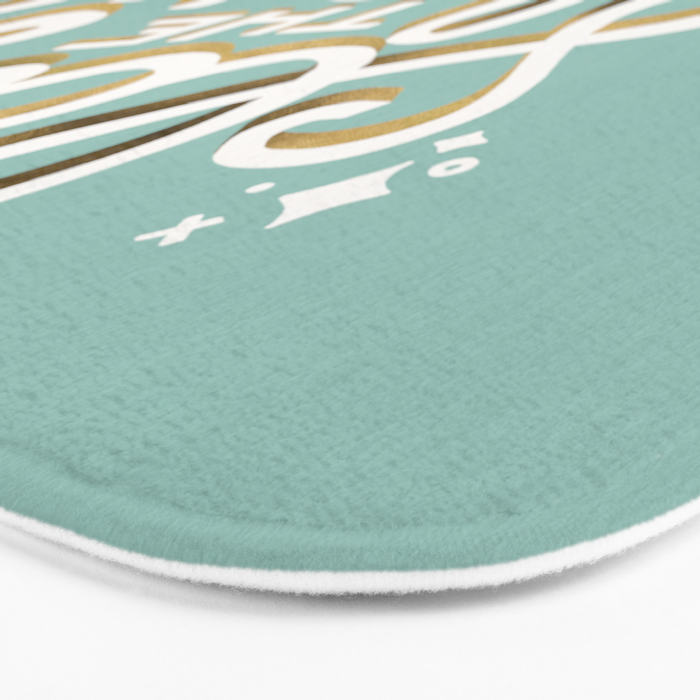 Slay the Day - Mint & Gold Palette Bath Mat Gallery Image 3